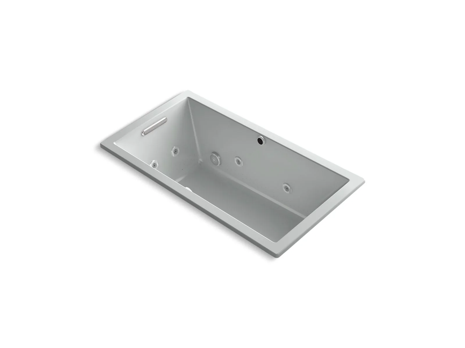 KOHLER K-1168-XHGH Underscore 60" x 32" drop-in Heated BubbleMassage air bath with whirlpool - Image 4