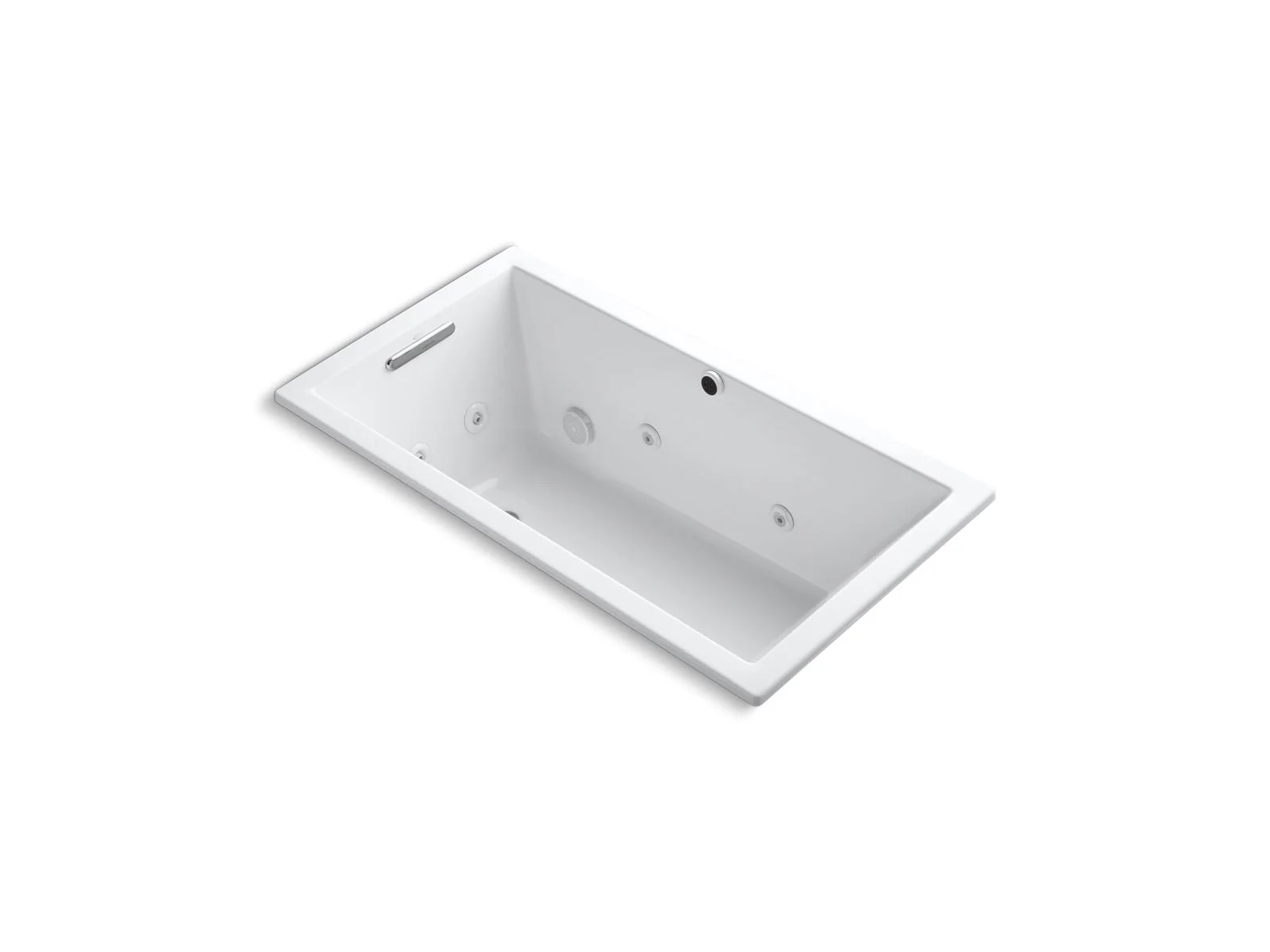 KOHLER K-1168-JH Underscore 60" x 32" drop-in heated whirlpool bath