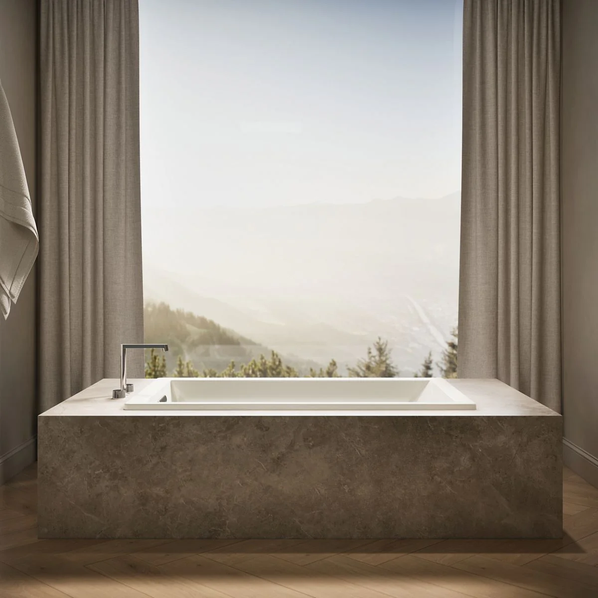 KOHLER K-1848 Underscore 60" x 36" drop-in bath - Image 8