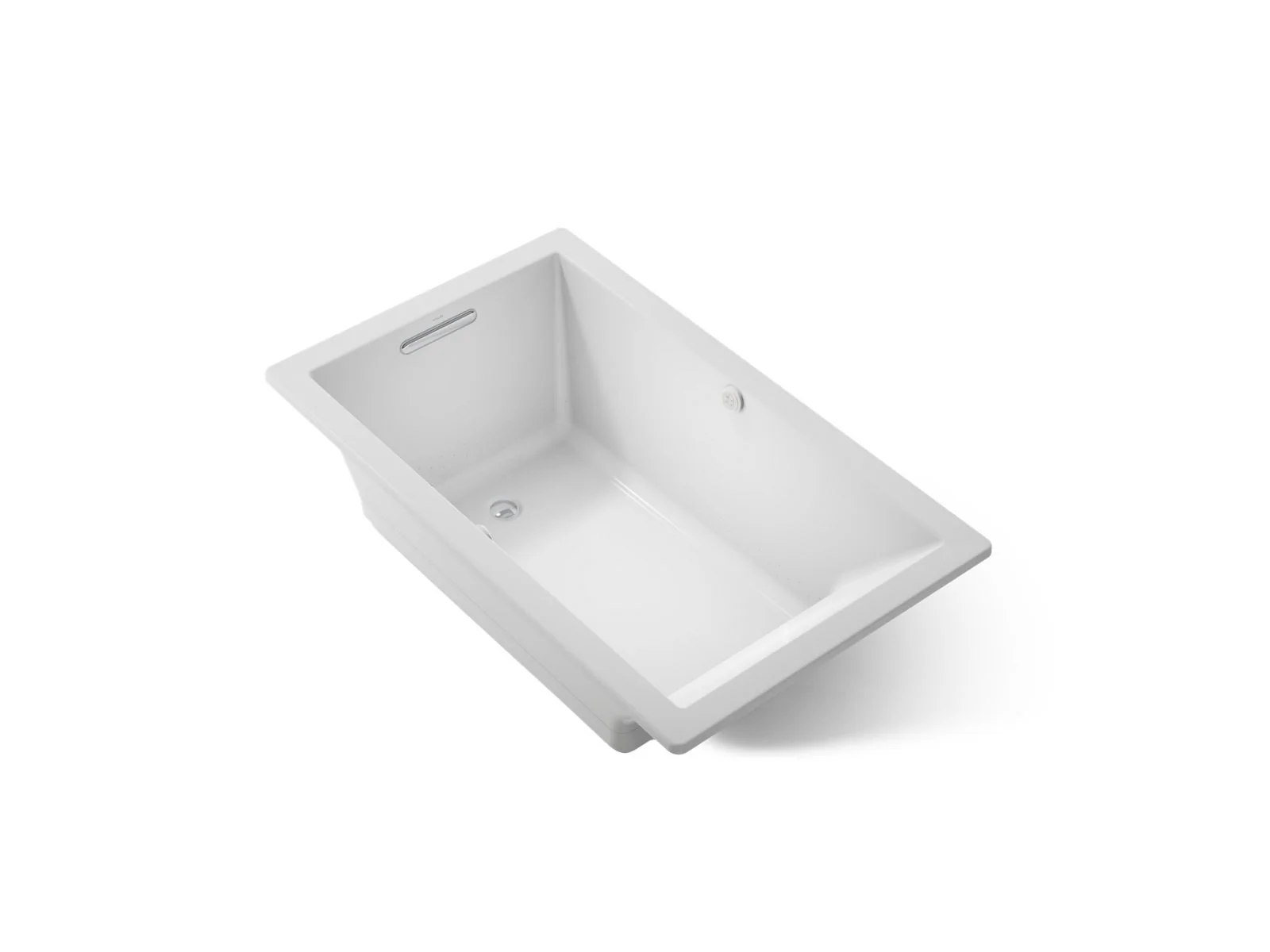 KOHLER K-1849-GHW Underscore 60" x 36" drop-in Heated BubbleMassage air bath with Bask heated surface - Image 17