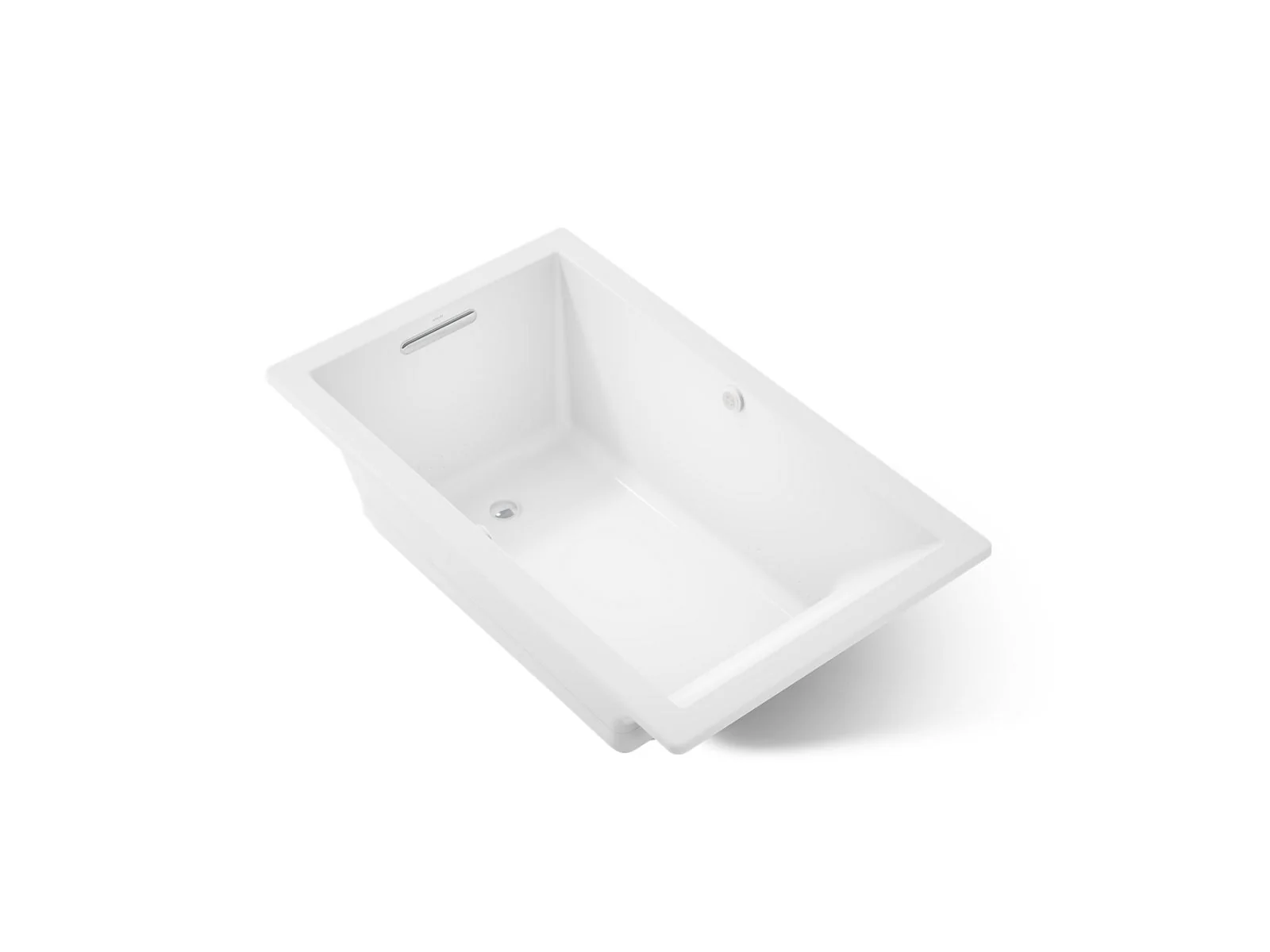 KOHLER K-1849-GHW Underscore 60" x 36" drop-in Heated BubbleMassage air bath with Bask heated surface - Image 7