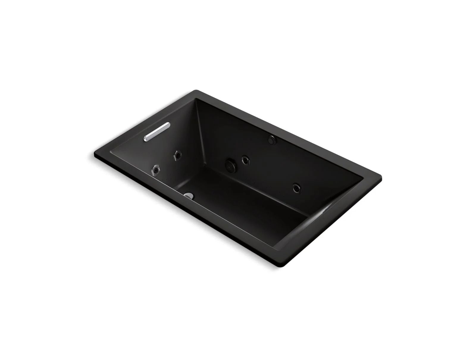 KOHLER K-1849-XHGH Underscore 60" x 36" drop-in Heated BubbleMassage air bath with whirlpool - Image 3
