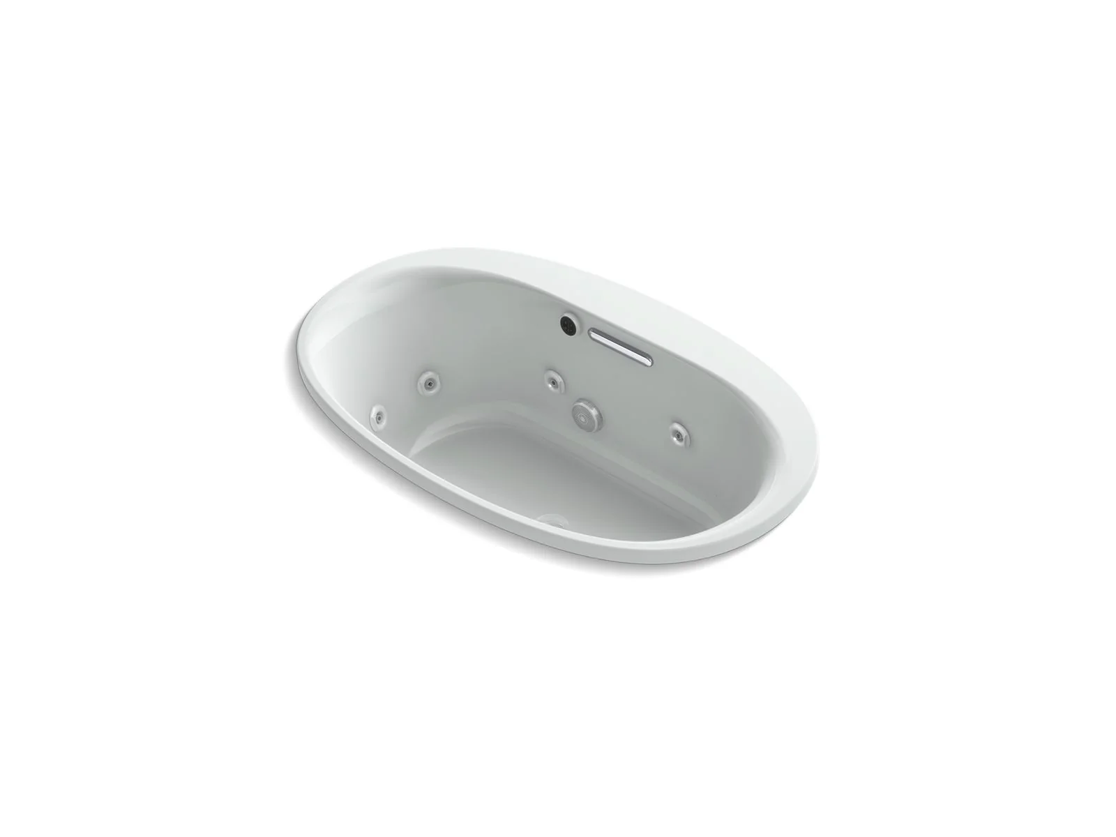 KOHLER K-5714-JH Underscore 60" x 36" drop-in heated whirlpool bath - Image 4