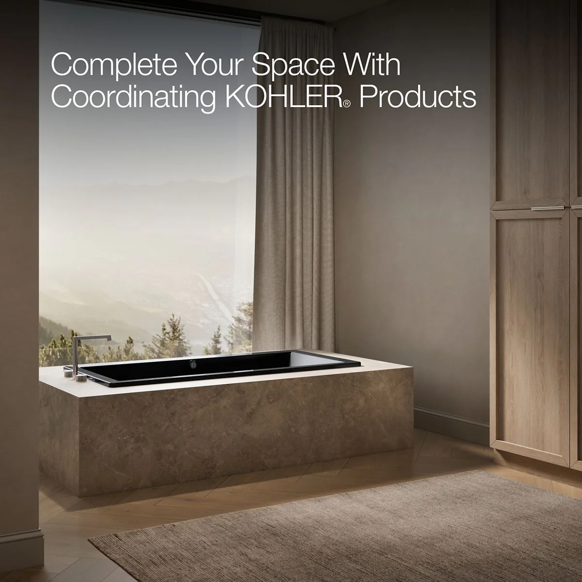 KOHLER K-1821-W1 Underscore 66" x 32" drop-in bath with Bask heated surface - Image 16