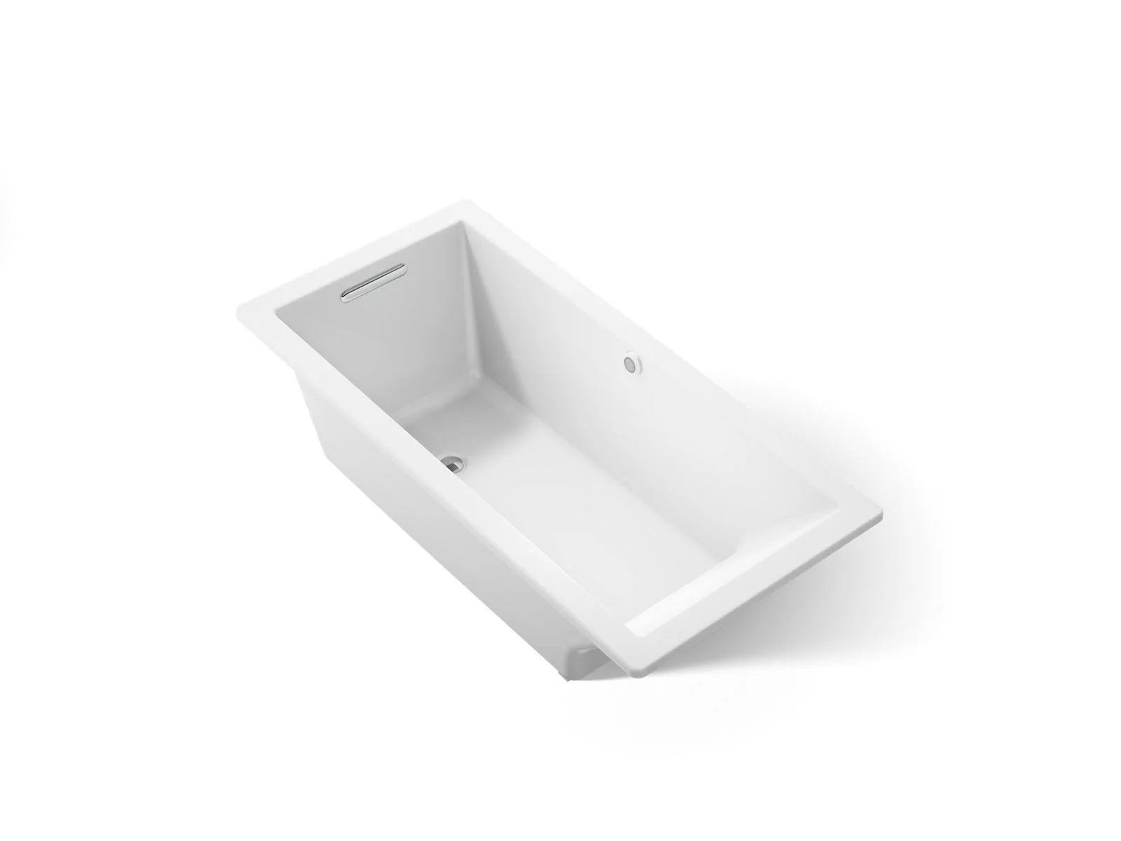 KOHLER K-1821-W1 Underscore 66" x 32" drop-in bath with Bask heated surface - Image 17