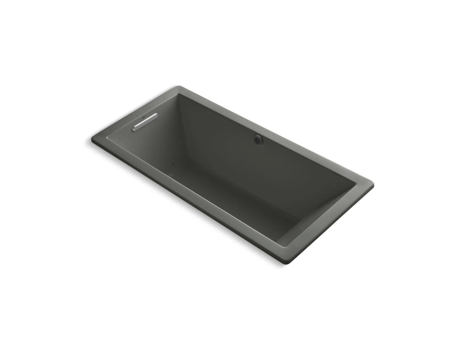 KOHLER K-1822-GHW Underscore 66" x 32" drop-in Heated BubbleMassage air bath with Bask heated surface - Image 2