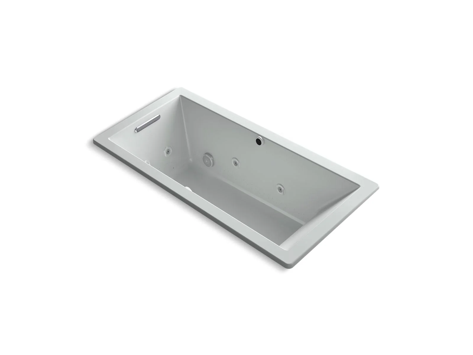 KOHLER K-1822-XHGH Underscore 66" x 32" drop-in Heated BubbleMassage air bath with whirlpool - Image 4