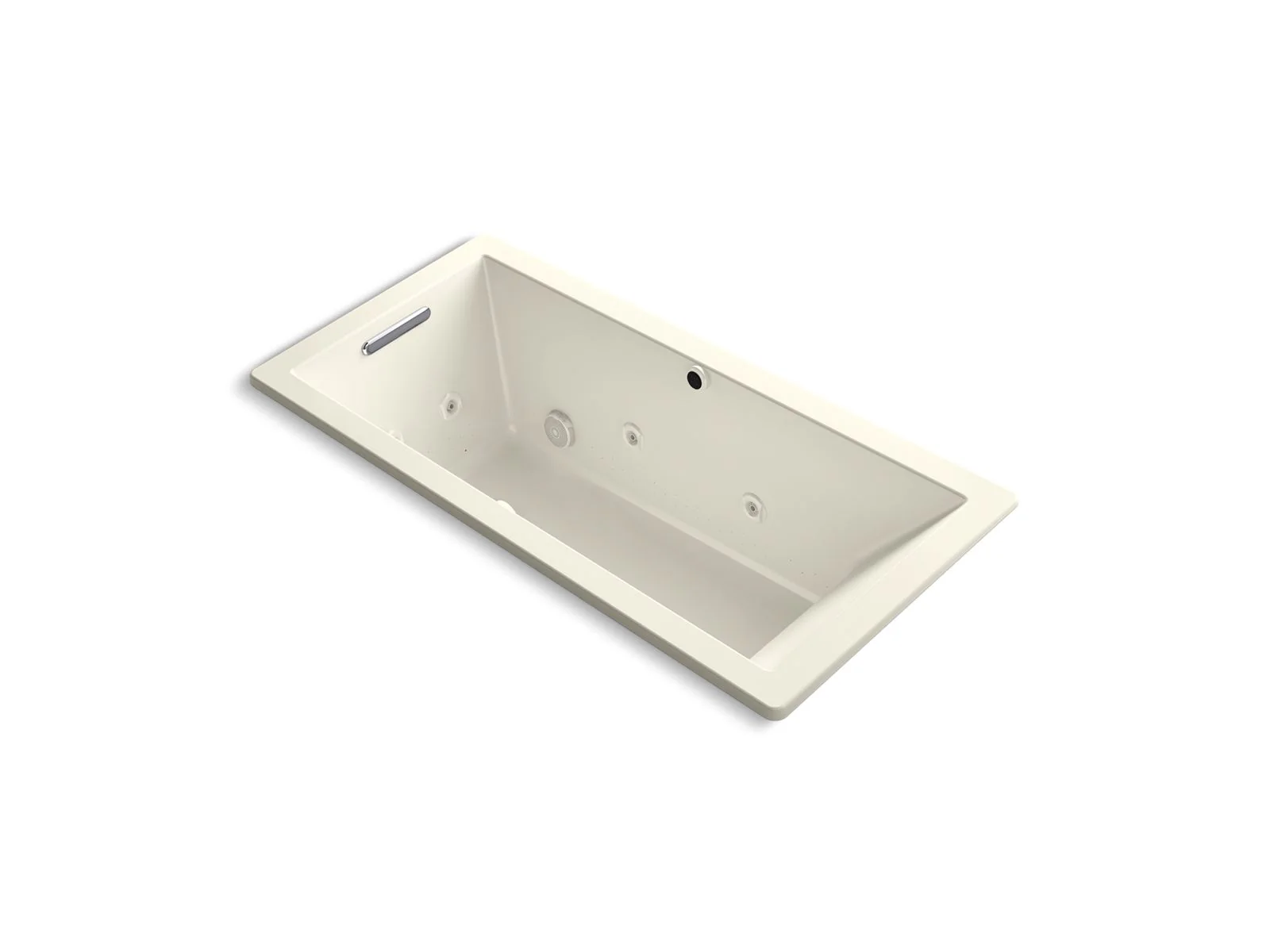 KOHLER K-1822-XHGH Underscore 66" x 32" drop-in Heated BubbleMassage air bath with whirlpool - Image 5
