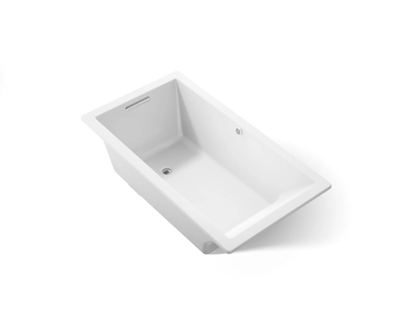 KOHLER K-1136-W1 Underscore 66" x 36" drop-in bath with Bask heated surface - Image 17