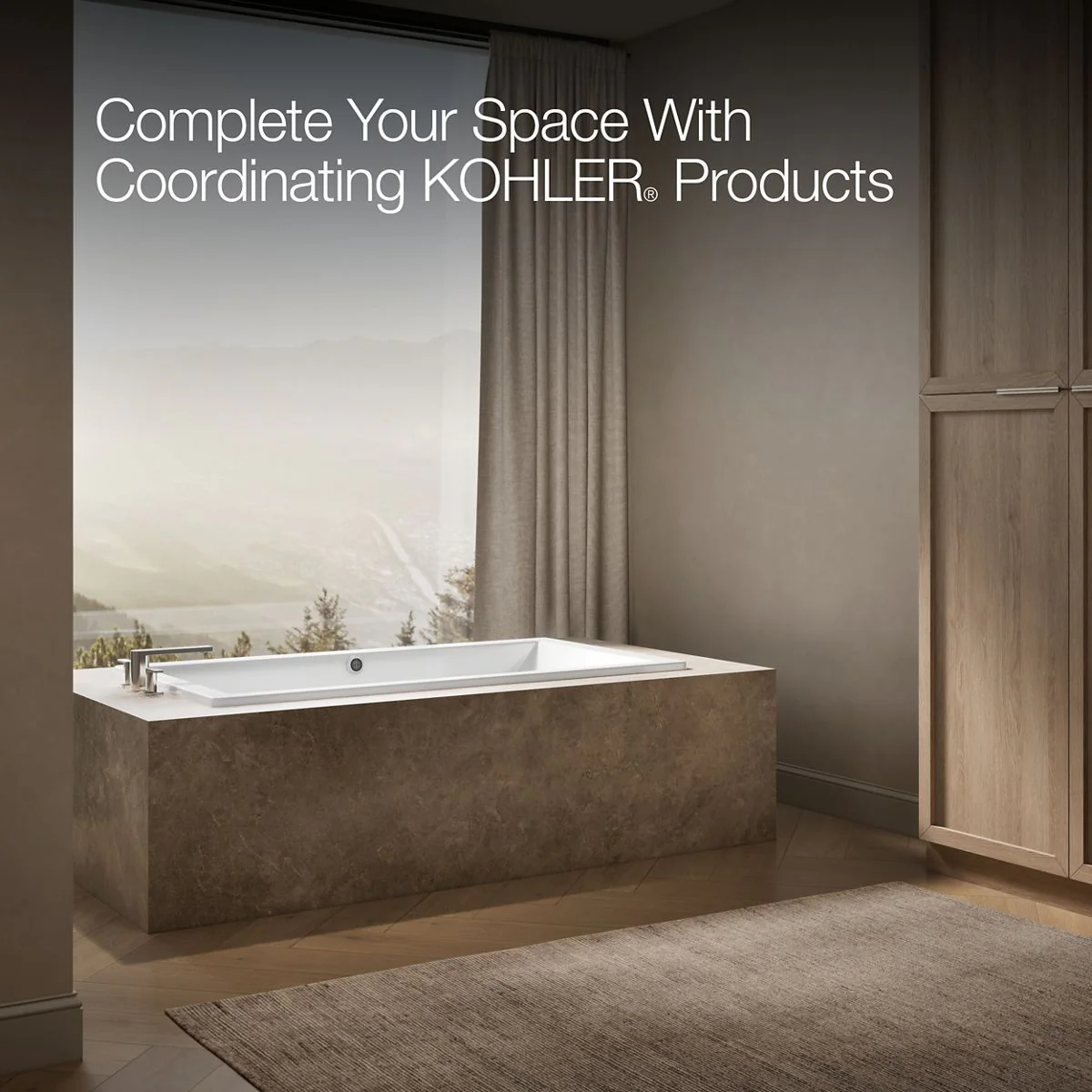 KOHLER K-1136-W1 Underscore 66" x 36" drop-in bath with Bask heated surface - Image 18