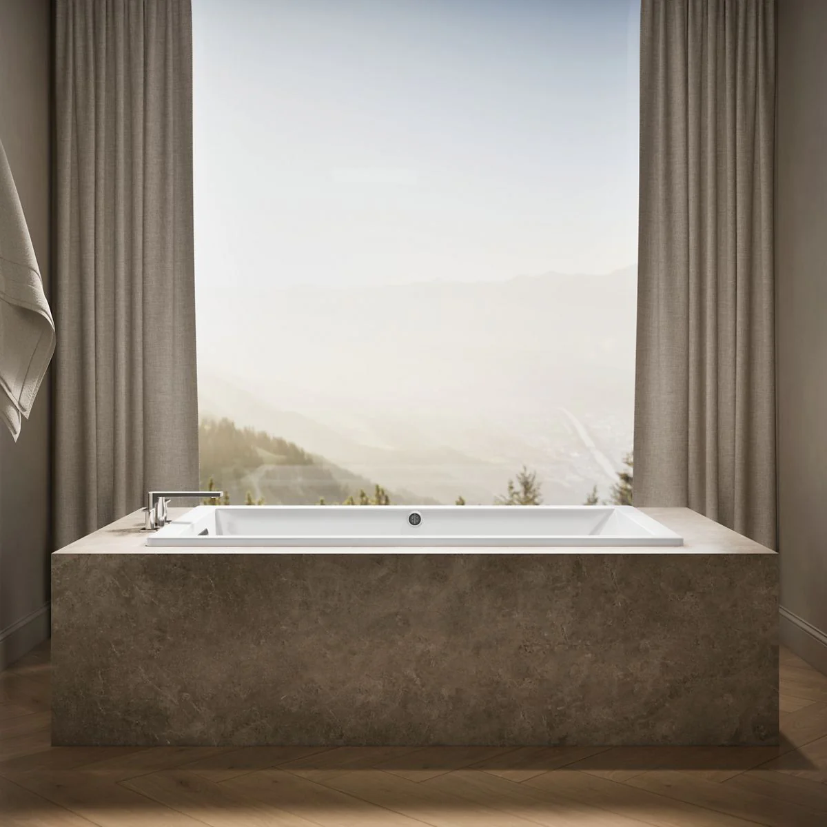 KOHLER K-1136-W1 Underscore 66" x 36" drop-in bath with Bask heated surface - Image 21