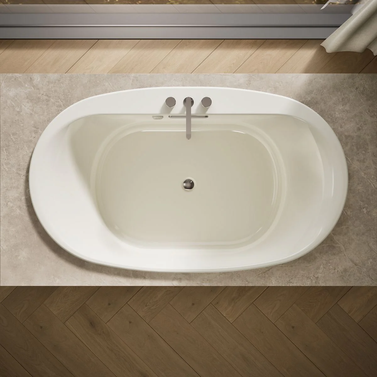 KOHLER K-5718-GHW Underscore 71-1/2" x 41-1/2" drop-in Heated BubbleMassage air bath with Bask heated surface - Image 26