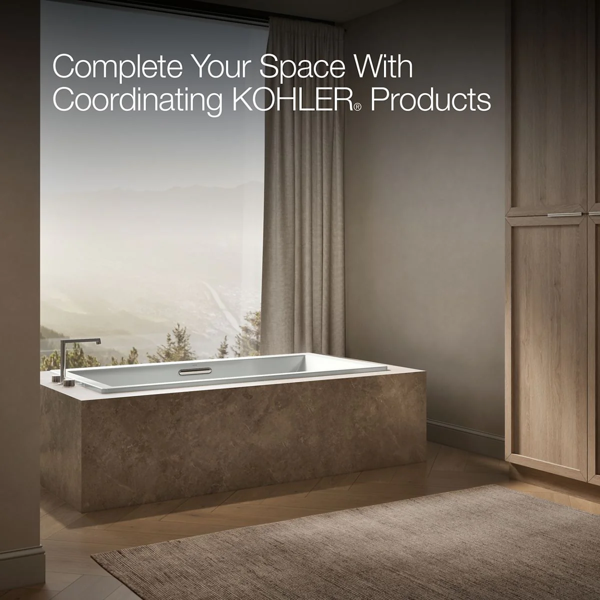 KOHLER K-1834-W1 Underscore 72" x 36" drop-in bath with Bask heated surface - Image 13