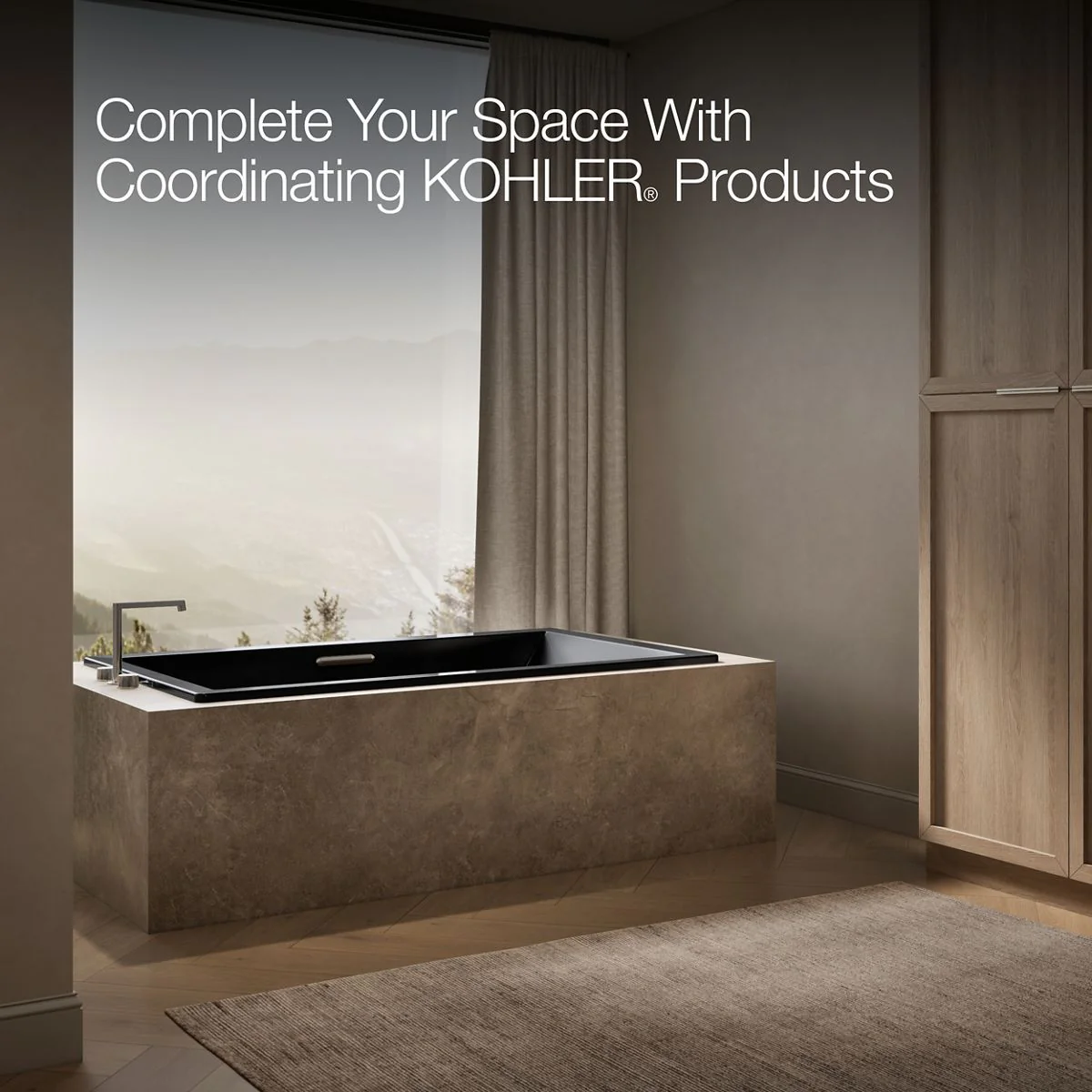 KOHLER K-1137-W1 Underscore 72" x 42" drop-in bath with Bask heated surface - Image 18