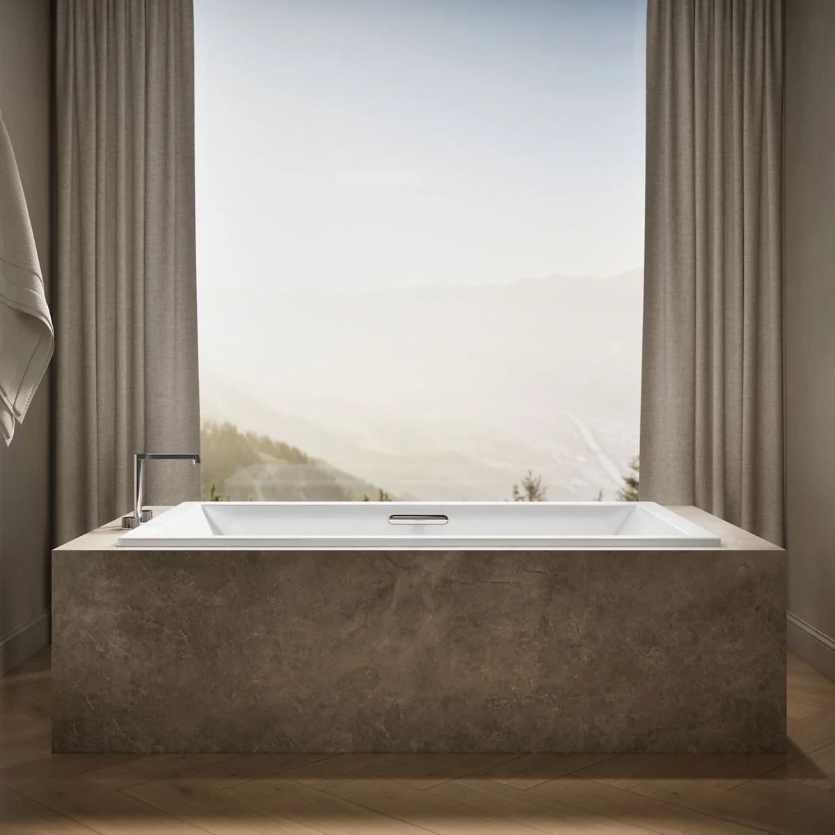 KOHLER K-1137-W1 Underscore 72" x 42" drop-in bath with Bask heated surface - Image 24