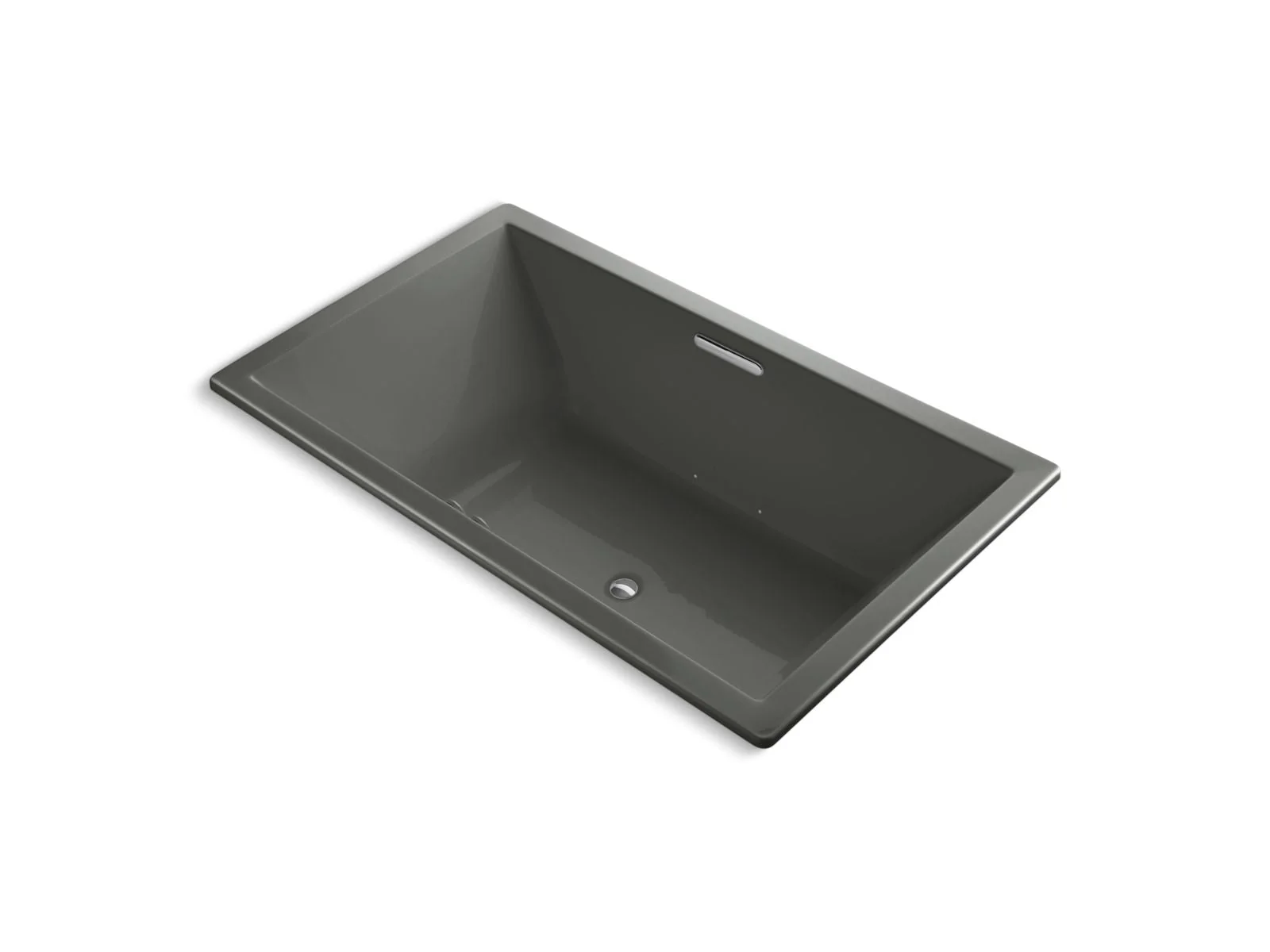 KOHLER K-1174-GHW Underscore 72" x 42" drop-in Heated BubbleMassage air bath with Bask heated surface - Image 2