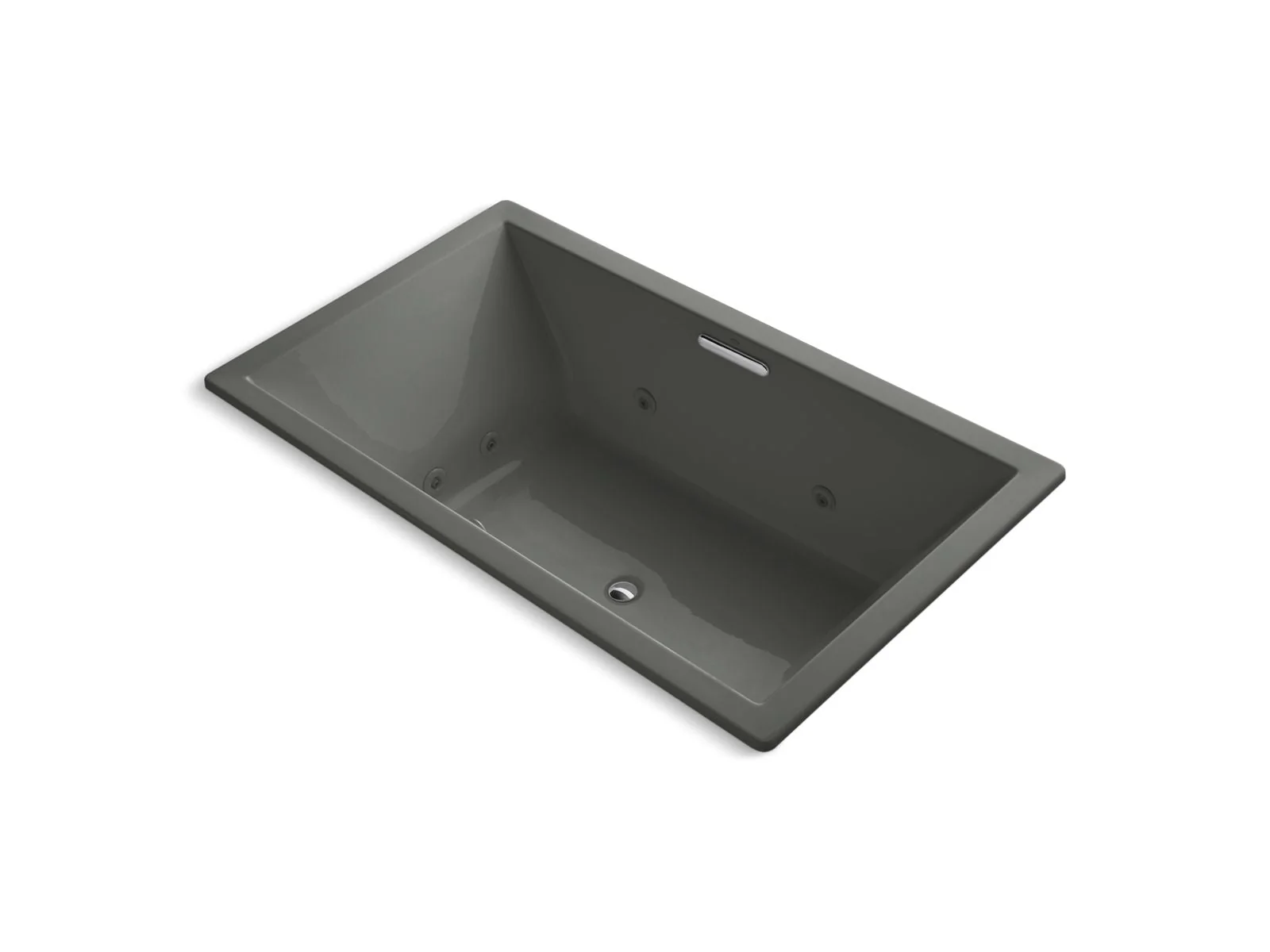 KOHLER K-1174-JH Underscore 72" x 42" drop-in heated whirlpool bath - Image 2