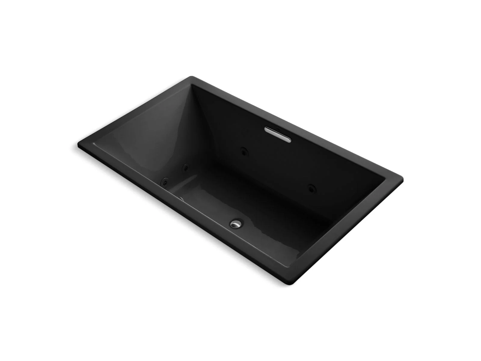 KOHLER K-1174-JH Underscore 72" x 42" drop-in heated whirlpool bath - Image 3