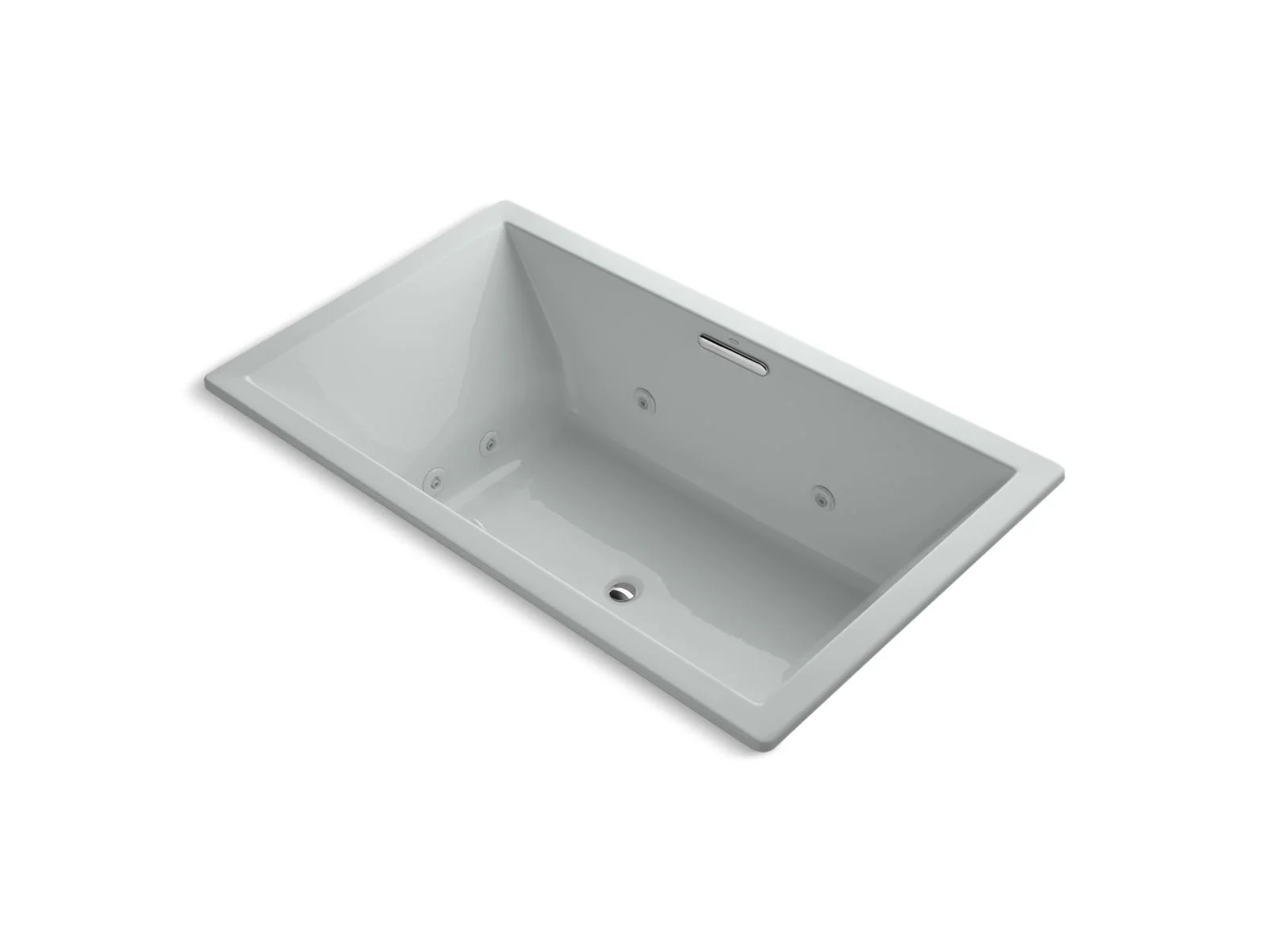 KOHLER K-1174-JH Underscore 72" x 42" drop-in heated whirlpool bath - Image 4