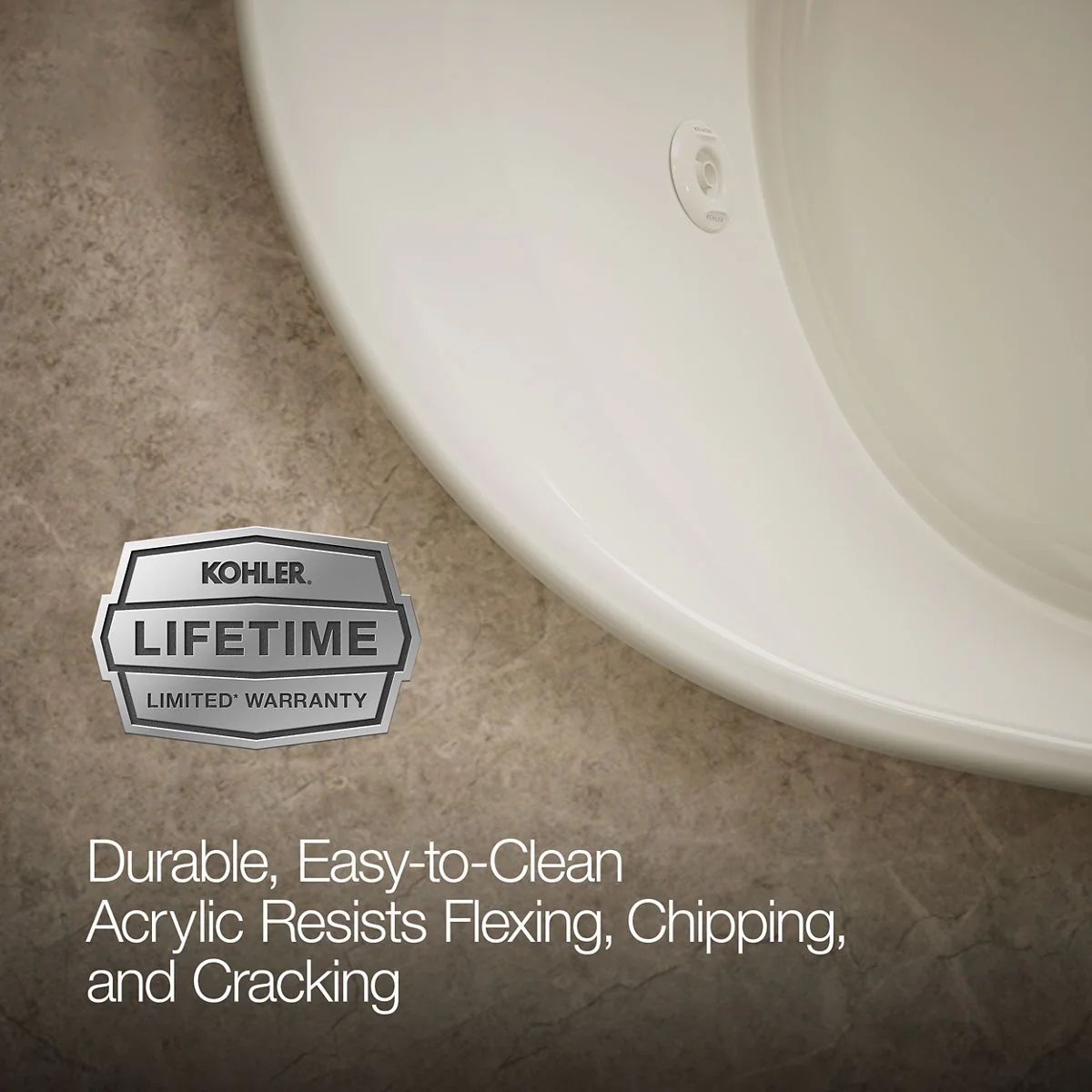 KOHLER K-5718-JH Underscore 72" x 42" drop-in heated whirlpool bath - Image 26