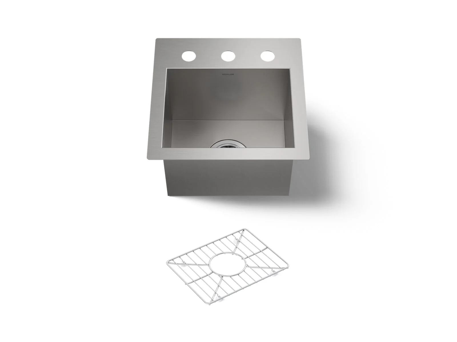 KOHLER K-3840-3 Vault 15" top-/undermount bar sink - Image 2