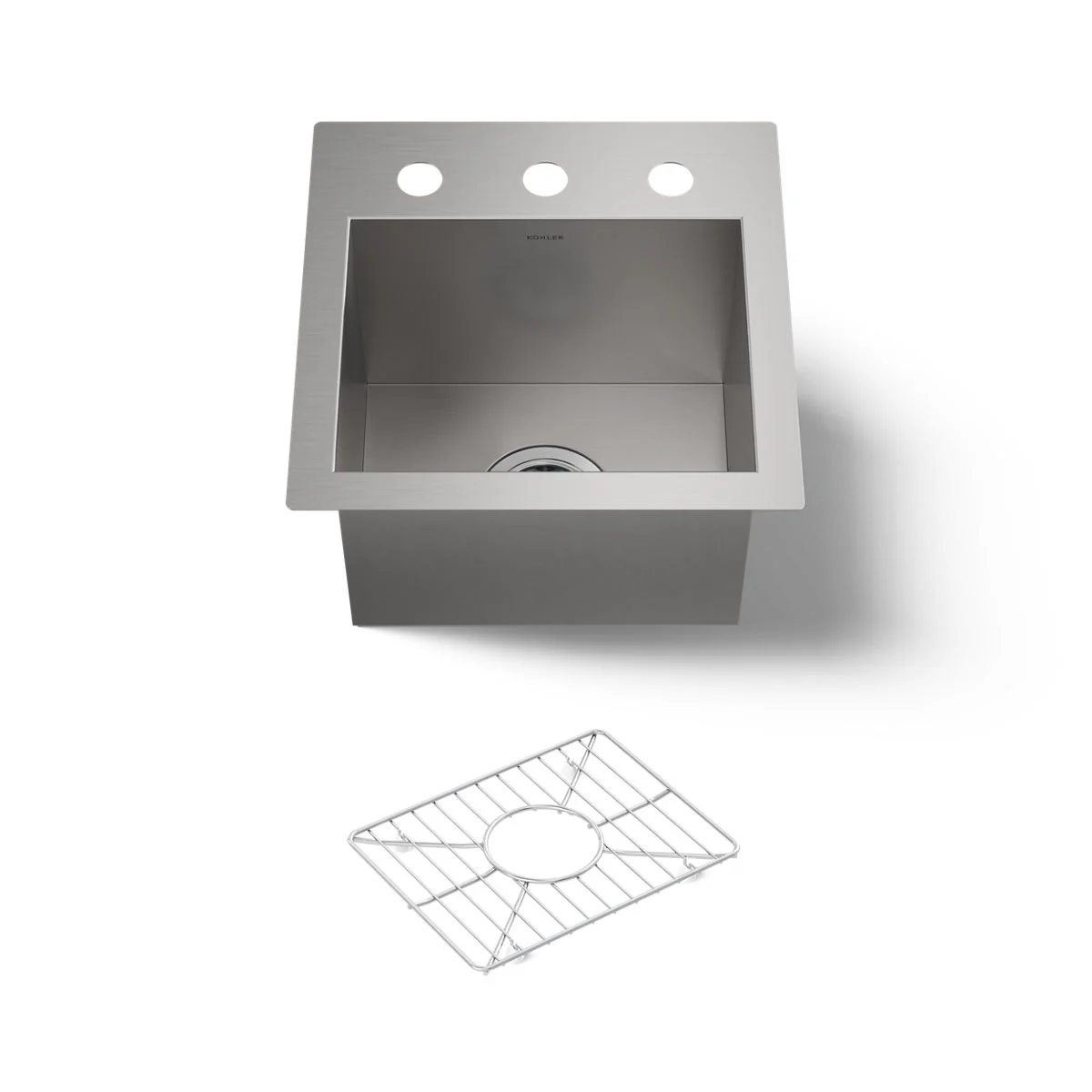 KOHLER K-3840-3 Vault 15" top-/undermount bar sink - Image 5