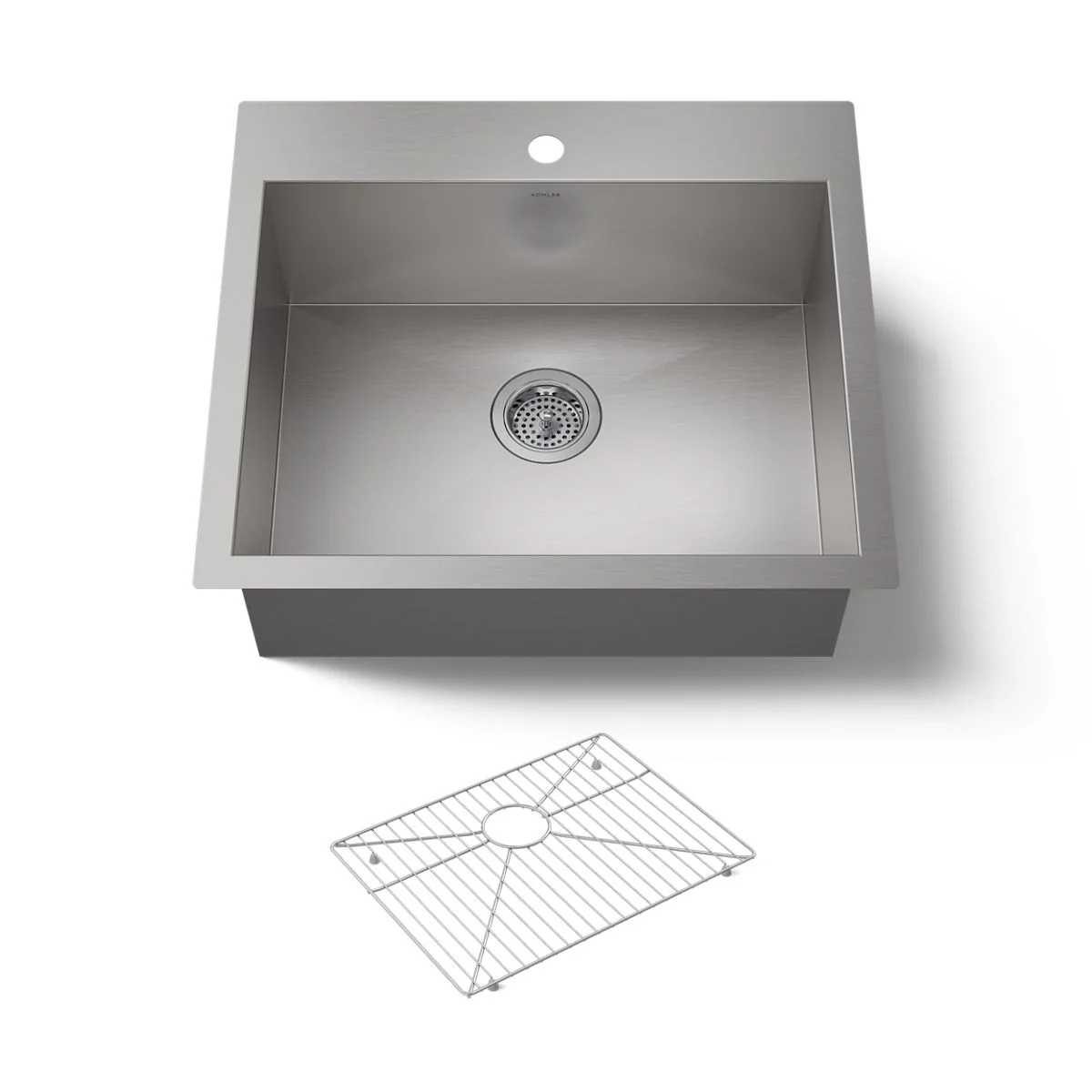 KOHLER K-3822-1 Vault 25" top-/undermount single-bowl kitchen sink - Image 6