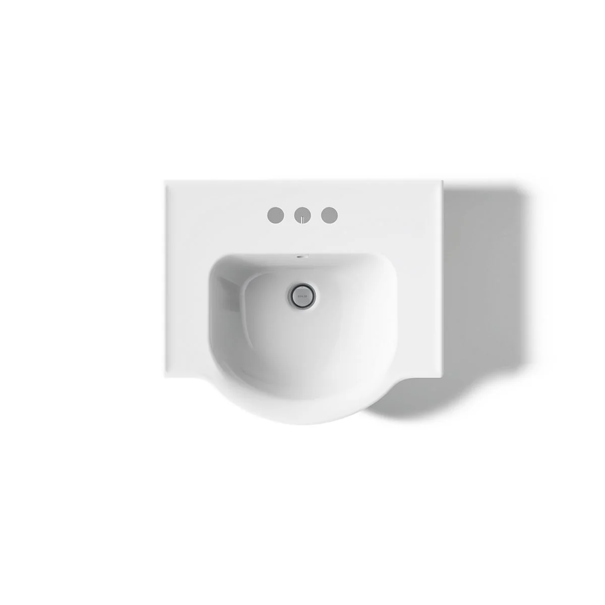 KOHLER K-5265-4 Veer 21" rectangular pedestal bathroom sink - Image 4