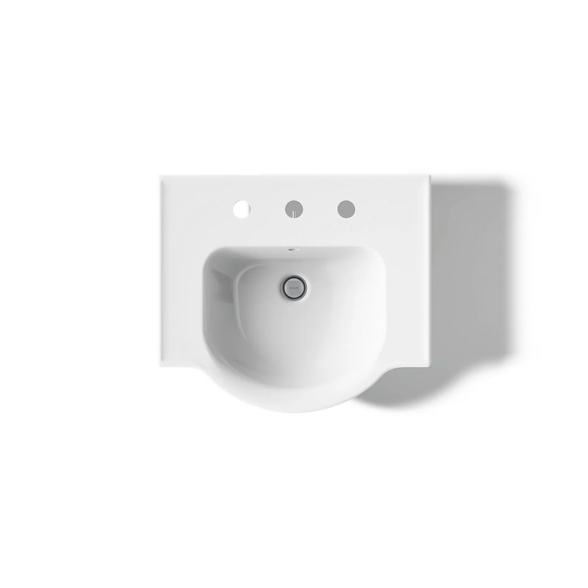 KOHLER K-5265-8 Veer 21" rectangular pedestal bathroom sink - Image 4