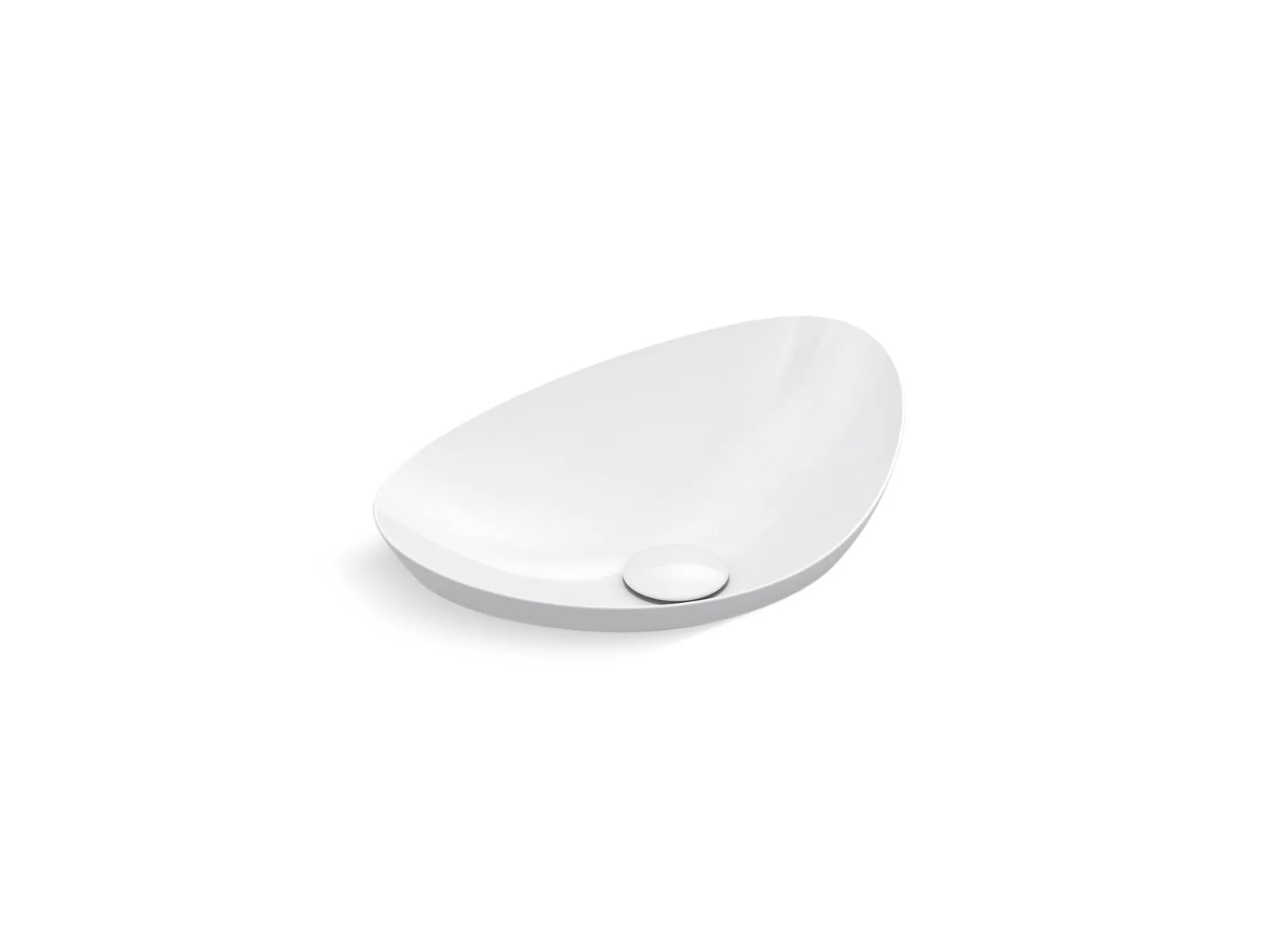KOHLER K-20704-N Veil 21" oval vessel bathroom sink, no overflow