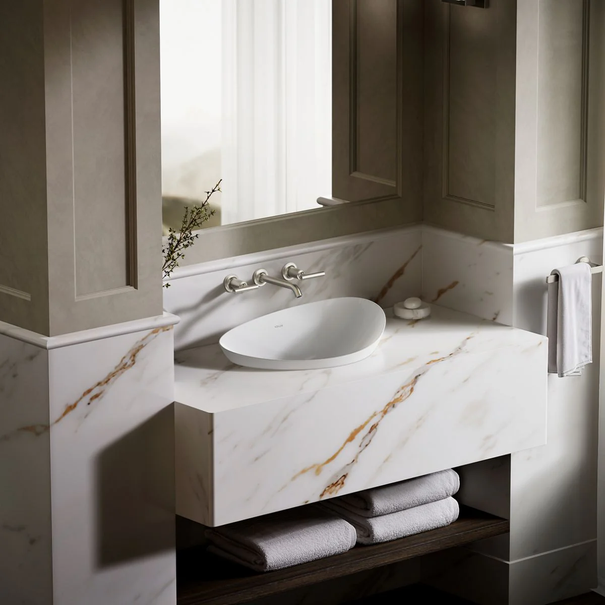 KOHLER K-20704-N Veil 21" oval vessel bathroom sink, no overflow - Image 18