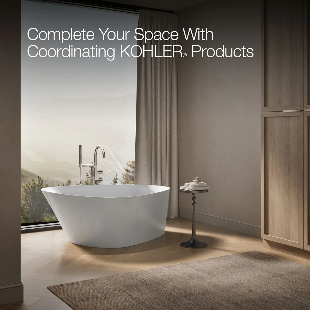 KOHLER K-8331 Veil 65-3/8" x 36-15/16†freestanding bath - Image 4