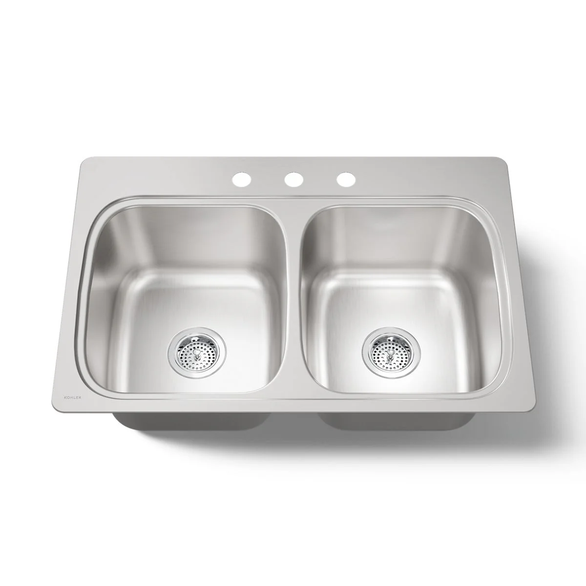 KOHLER K-5267-3 Verse 33" top-mount double-bowl kitchen sink - Image 5