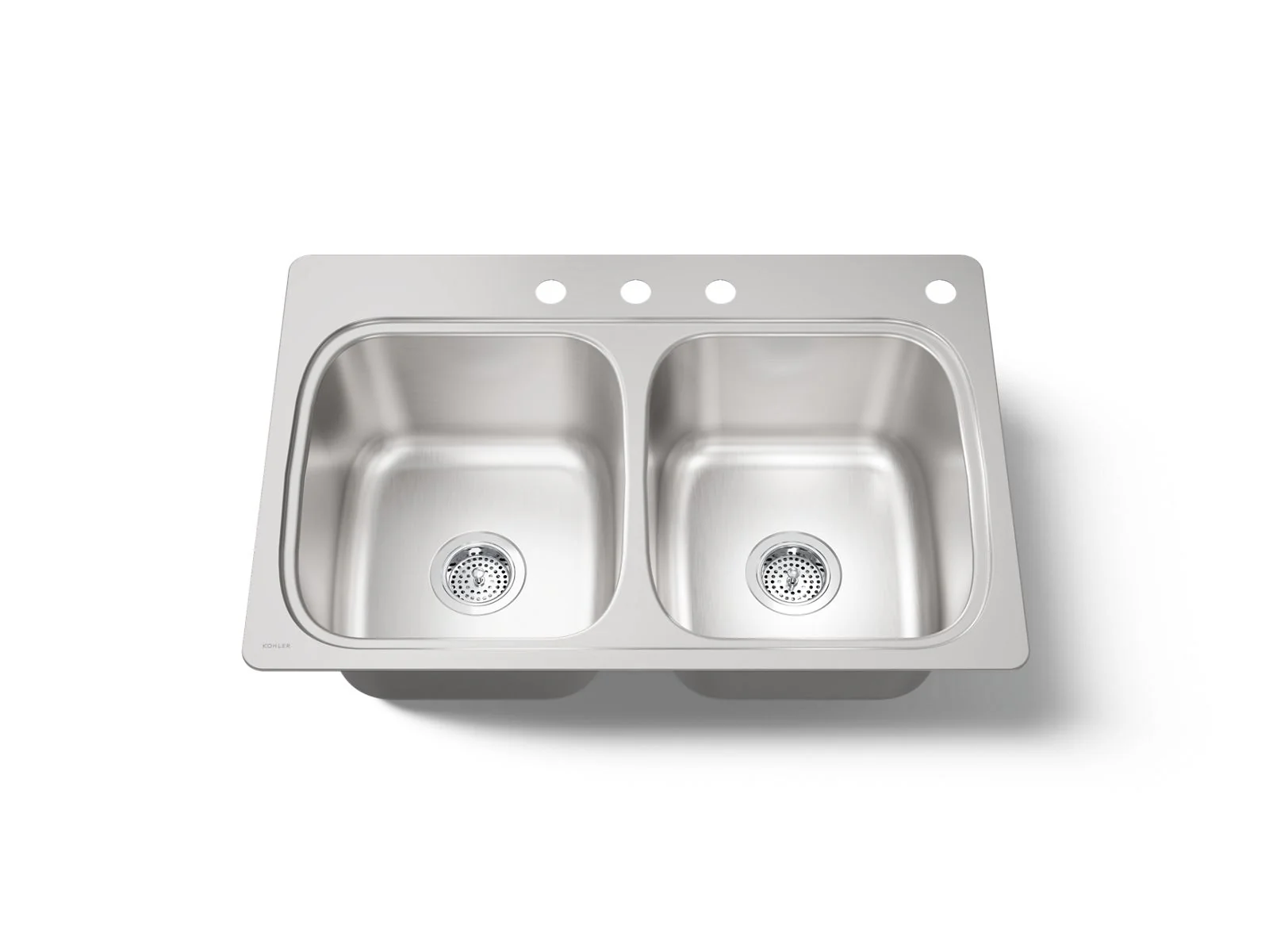 KOHLER K-5267-4 Verse 33" top-mount double-bowl kitchen sink - Image 2