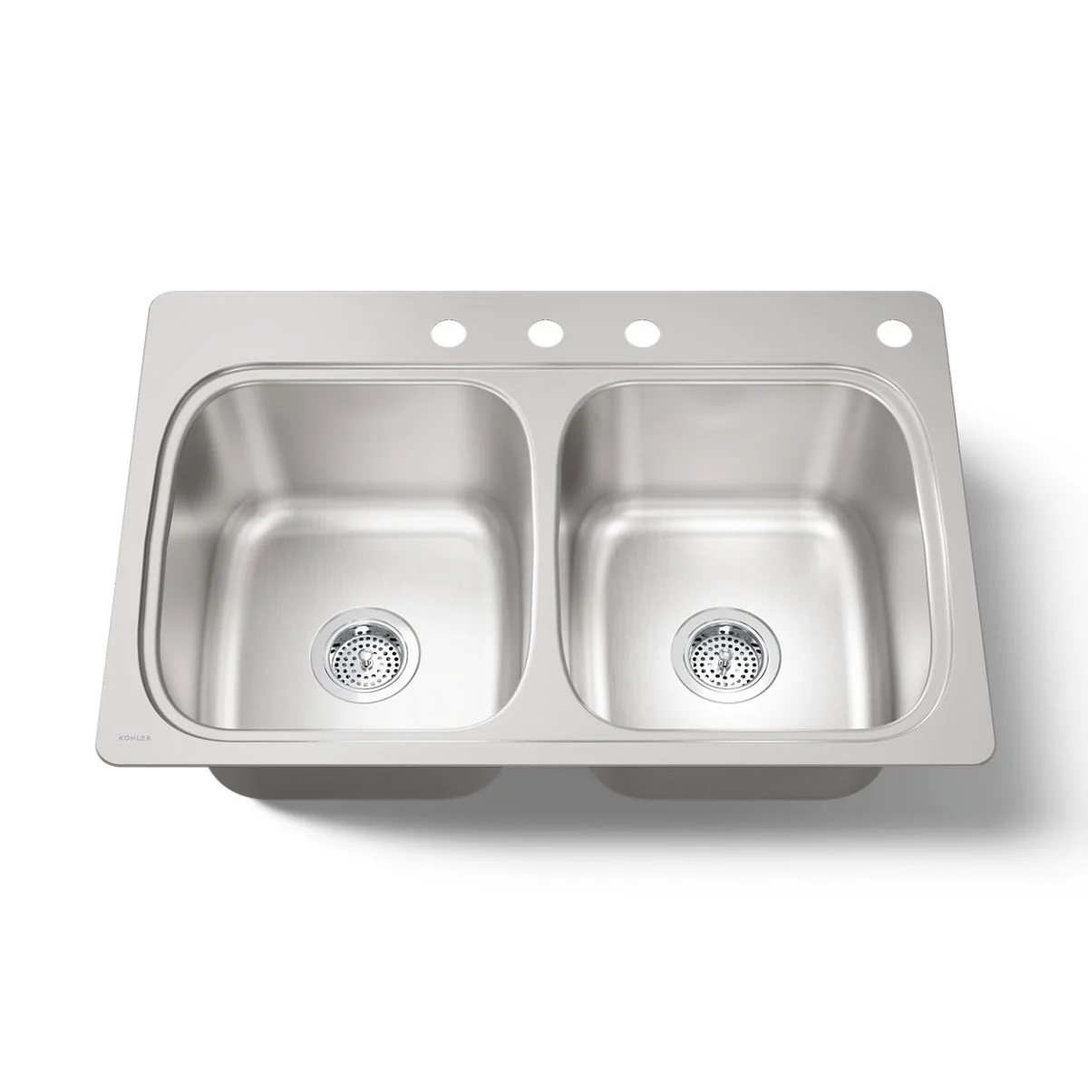 KOHLER K-5267-4 Verse 33" top-mount double-bowl kitchen sink - Image 5
