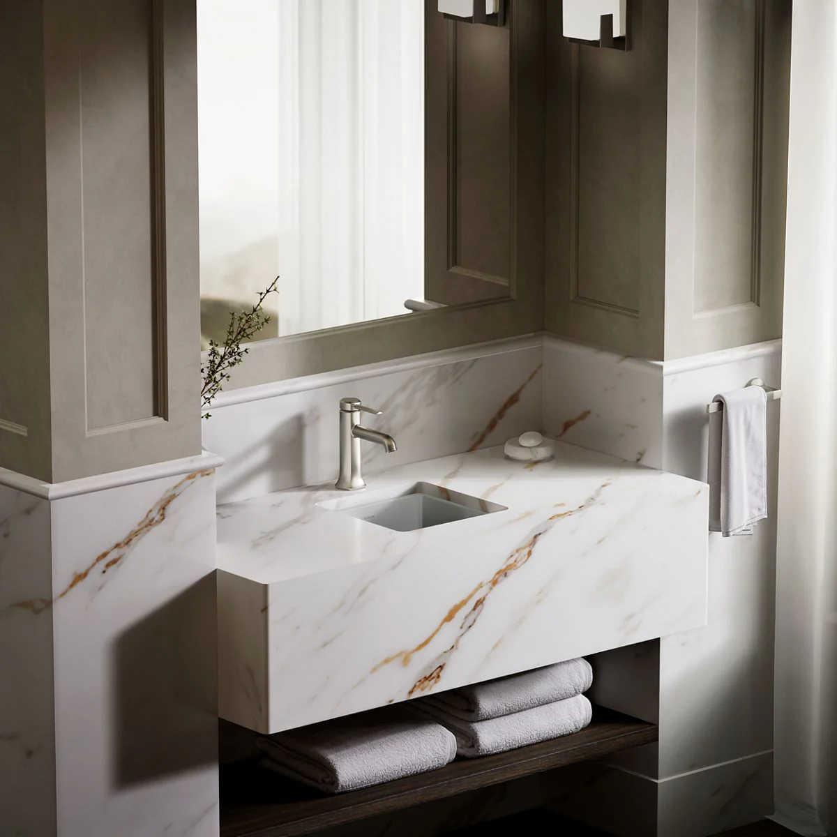 KOHLER K-8188 Verticyl 13" square undermount bathroom sink - Image 19