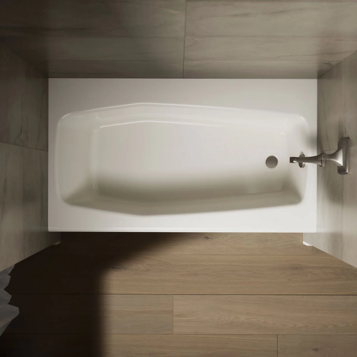 KOHLER K-714 Villager 60" x 34-1/4" alcove bath, right drain - Image 7