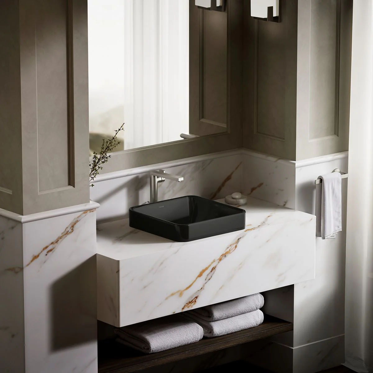 KOHLER K-2661 Vox 16-1/4" square vessel bathroom sink - Image 12