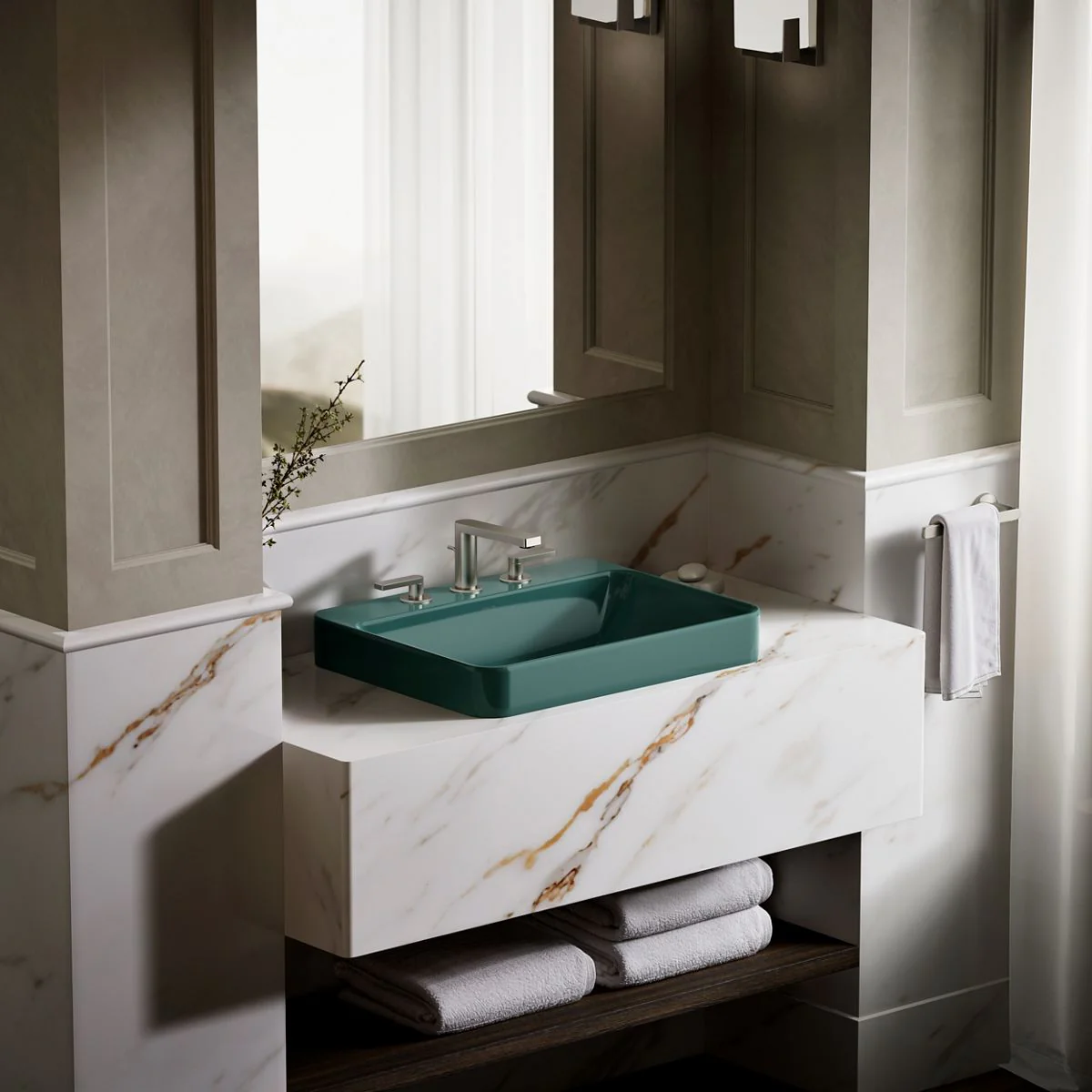 KOHLER K-2660-8 Vox 23" rectangular vessel bathroom sink - Image 35