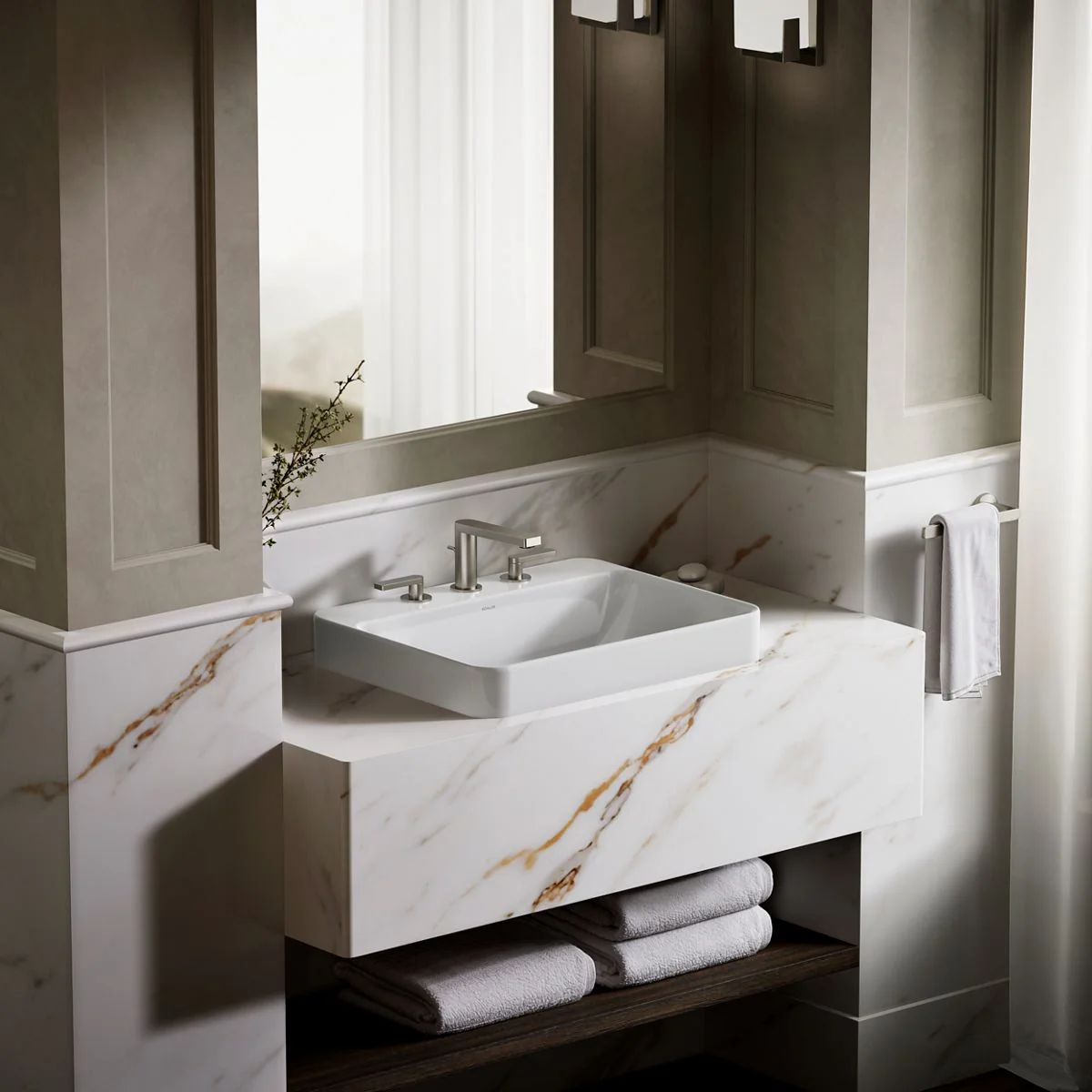 KOHLER K-2660-8 Vox 23" rectangular vessel bathroom sink - Image 40