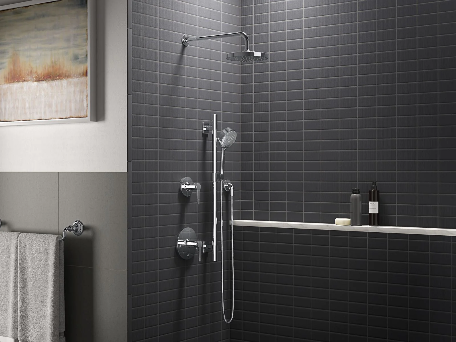 KOHLER K-10124 Wall-mount rainhead arm and flange - Image 6