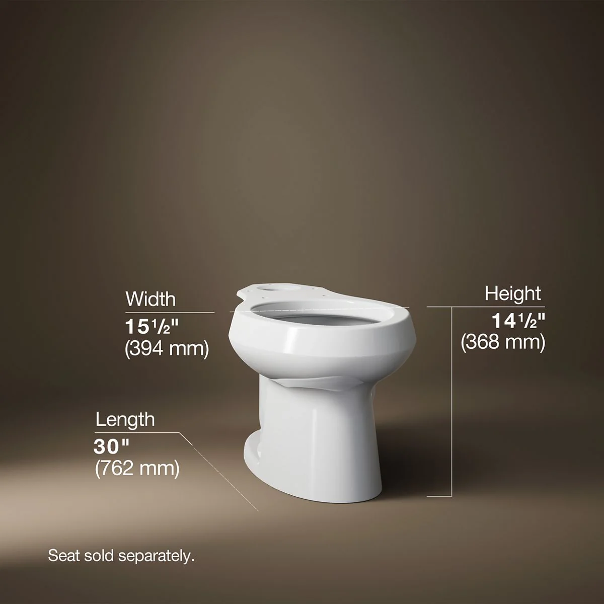 KOHLER K-4198 Wellworth Elongated toilet bowl - Image 7
