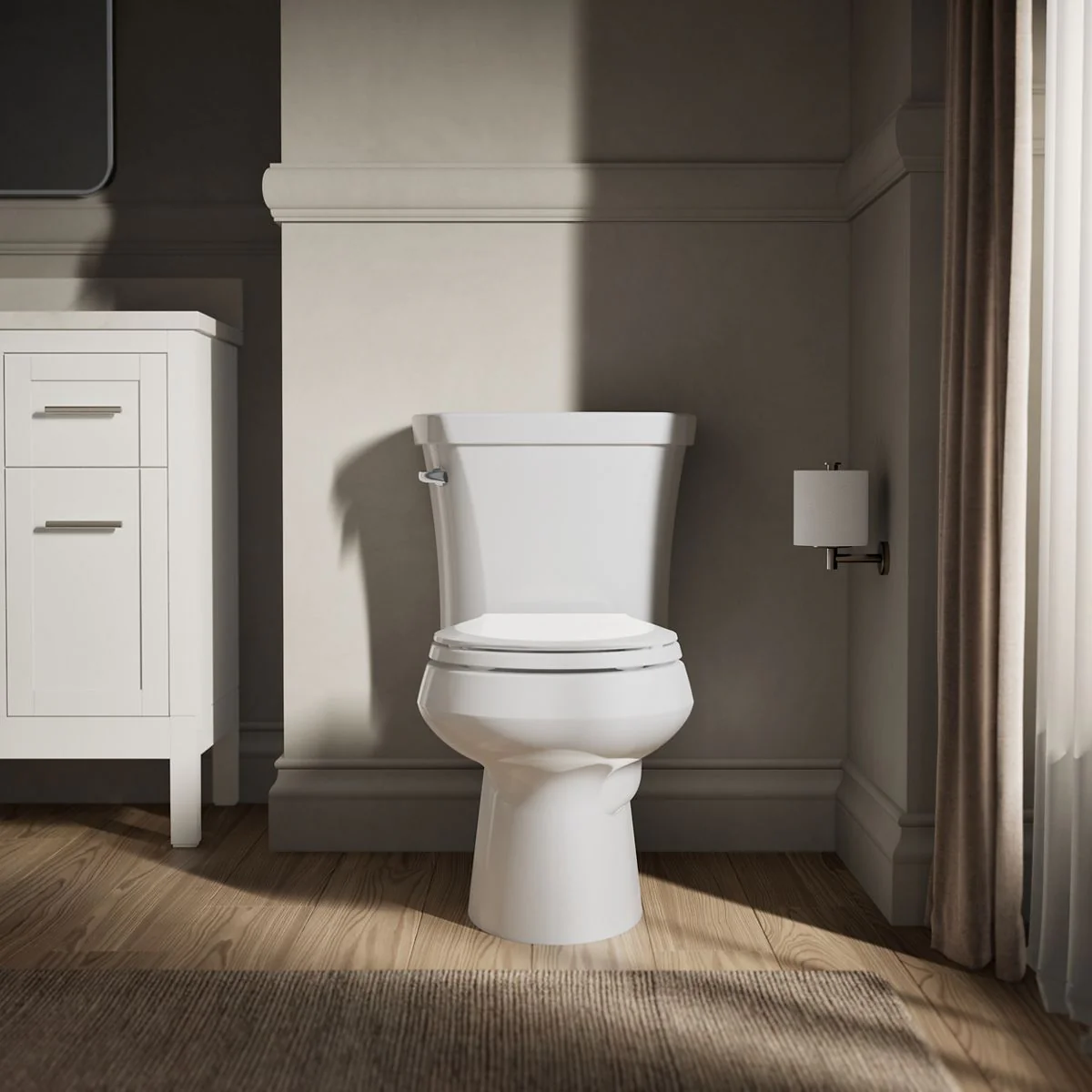 KOHLER K-3947-U Wellworth Two-piece round-front toilet, 1.28 gpf - Image 9