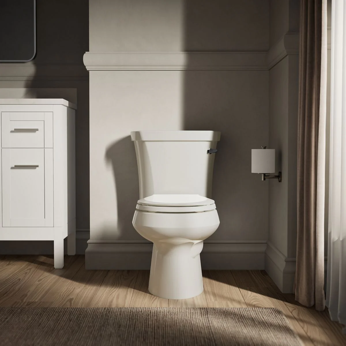 KOHLER K-3947-RA Wellworth Two-piece round-front toilet, 1.28 gpf - Image 12