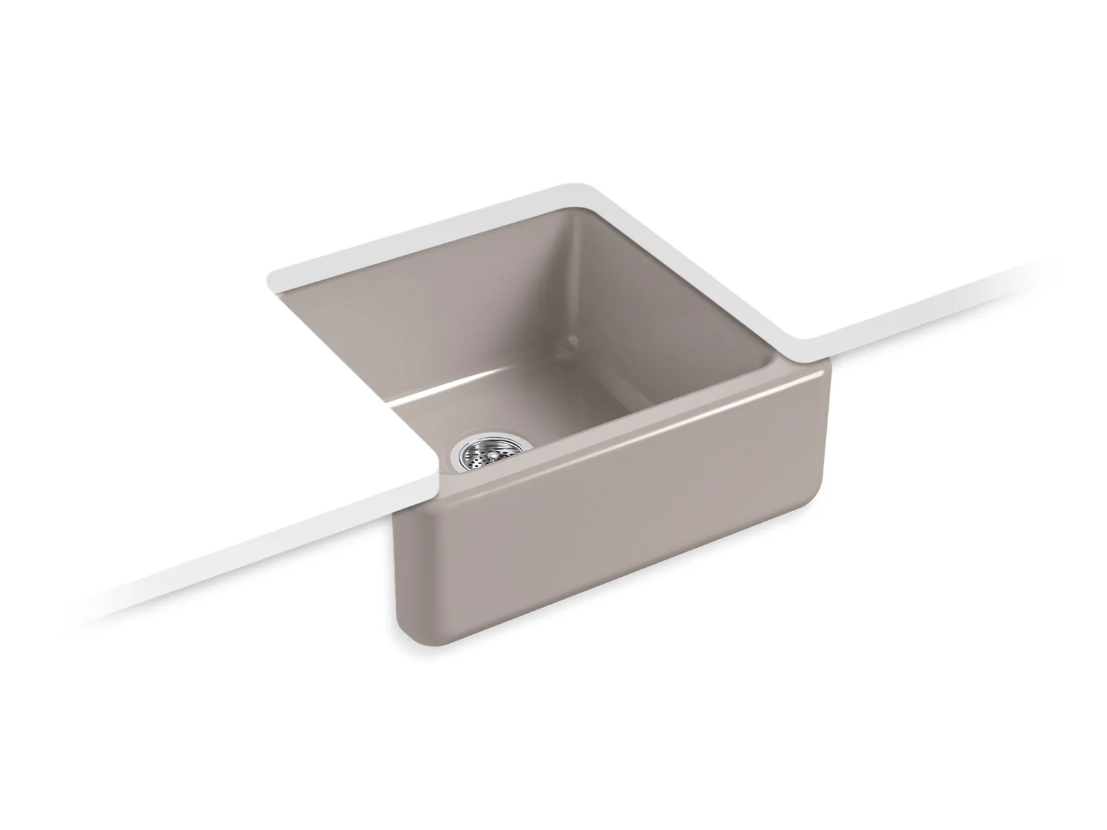 KOHLER K-5665 Whitehaven 23-1/2" undermount single-bowl farmhouse kitchen sink - Image 11