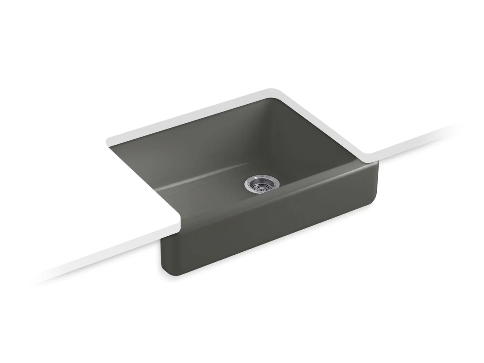 KOHLER K-6486 Whitehaven 29-1/2" undermount single-bowl farmhouse kitchen sink - Image 5