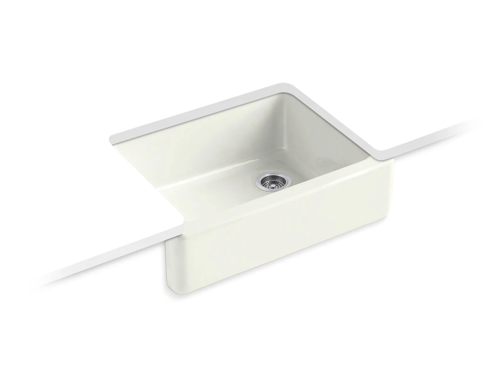 KOHLER K-6487 Whitehaven 29-3/4" undermount single-bowl farmhouse kitchen sink - Image 10