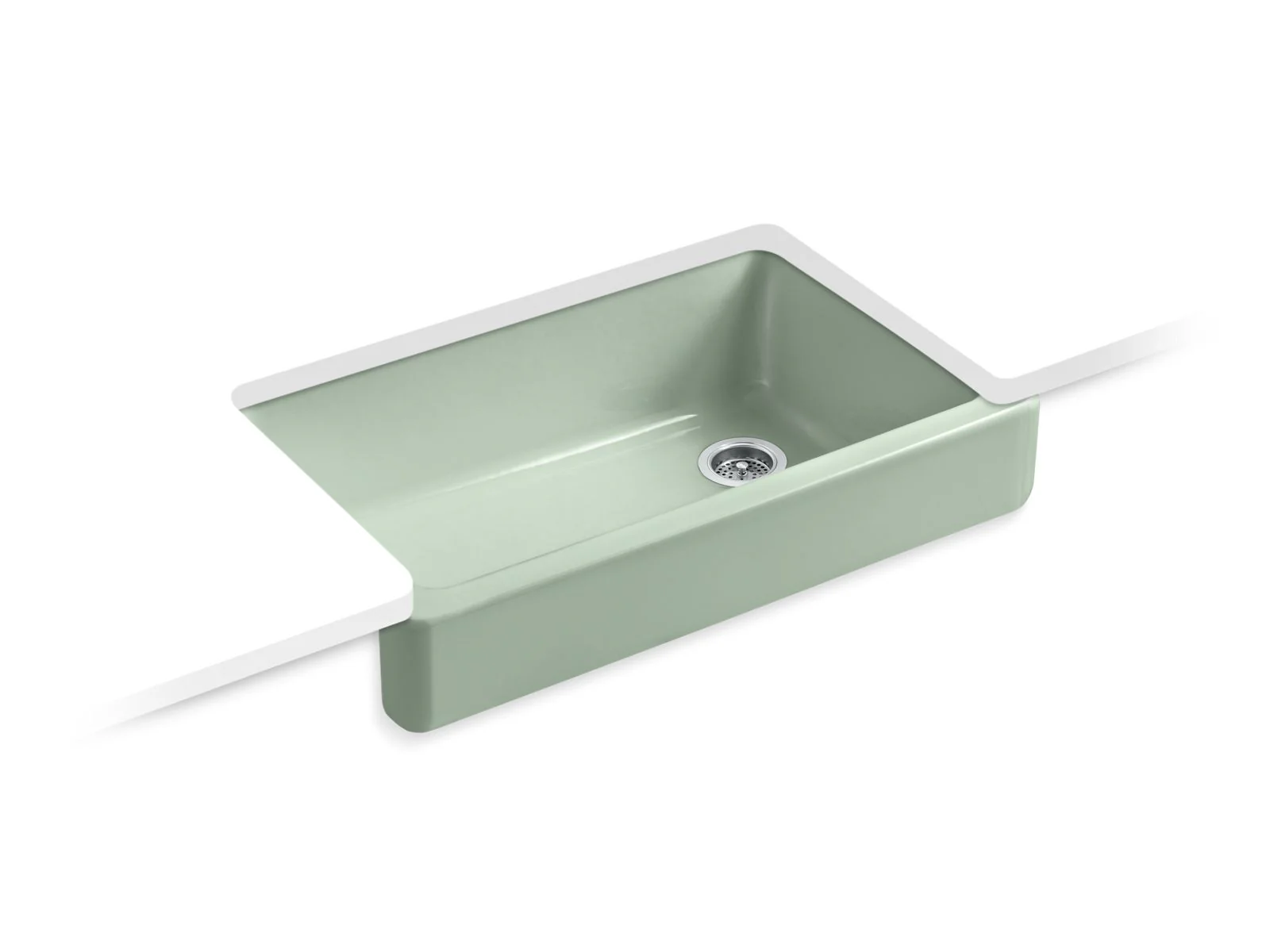 KOHLER K-6488 Whitehaven 35-1/2" undermount single-bowl farmhouse kitchen sink - Image 4