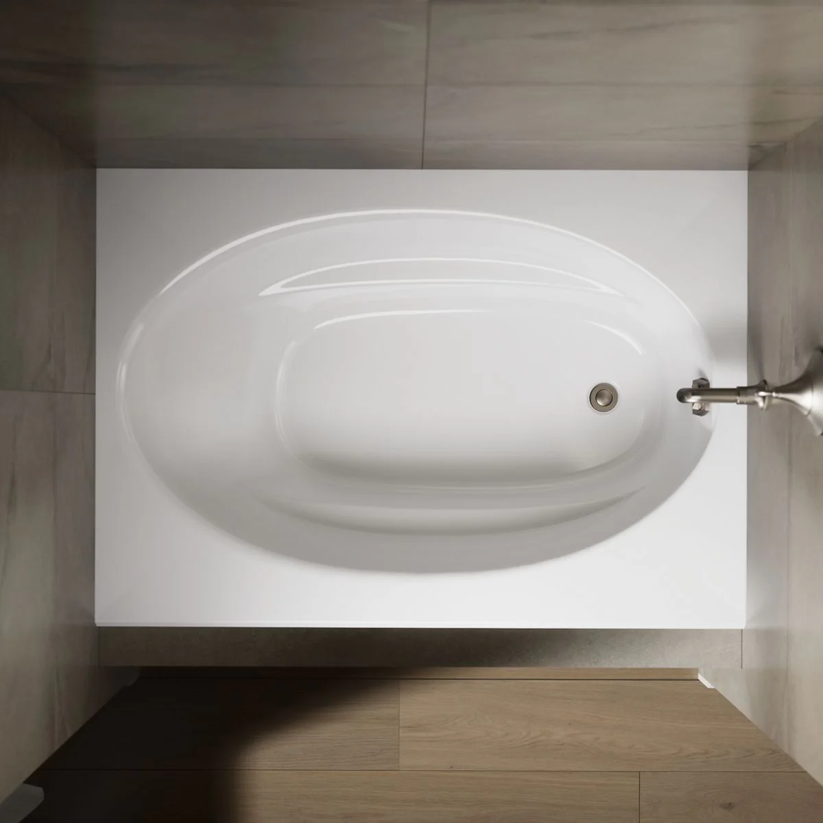 KOHLER K-1113-R Windward 60" x 42" alcove bath, right drain - Image 7