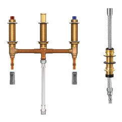 Moen 9797 Roman Tub with Shower Diverter 10" Centers 1/2" pex with 1/2" cpvc Adapters